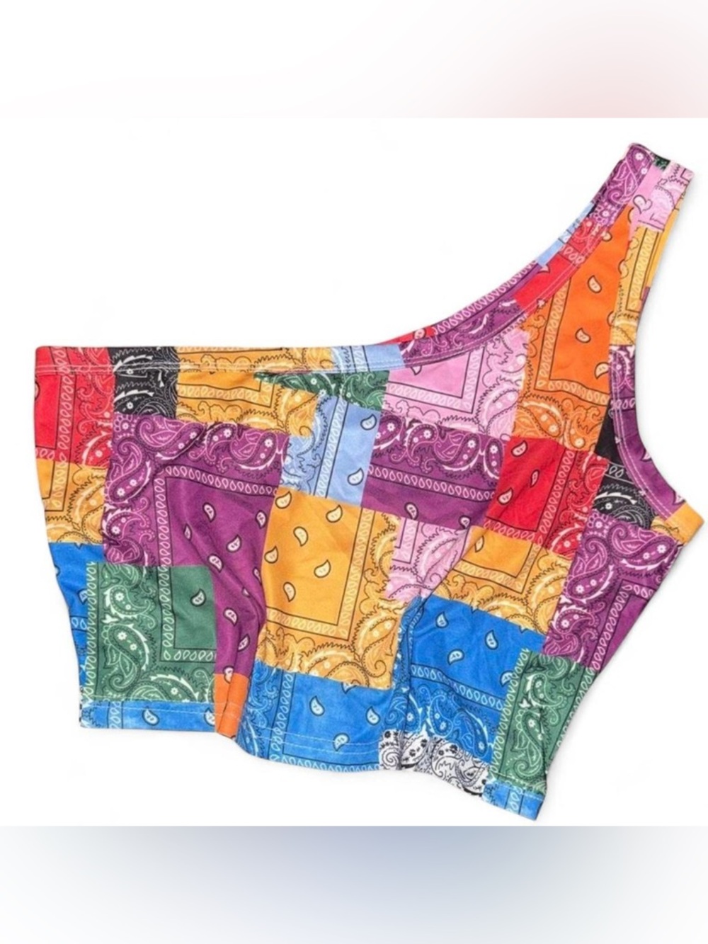 SHEIN Colorful Bandana Crop Top